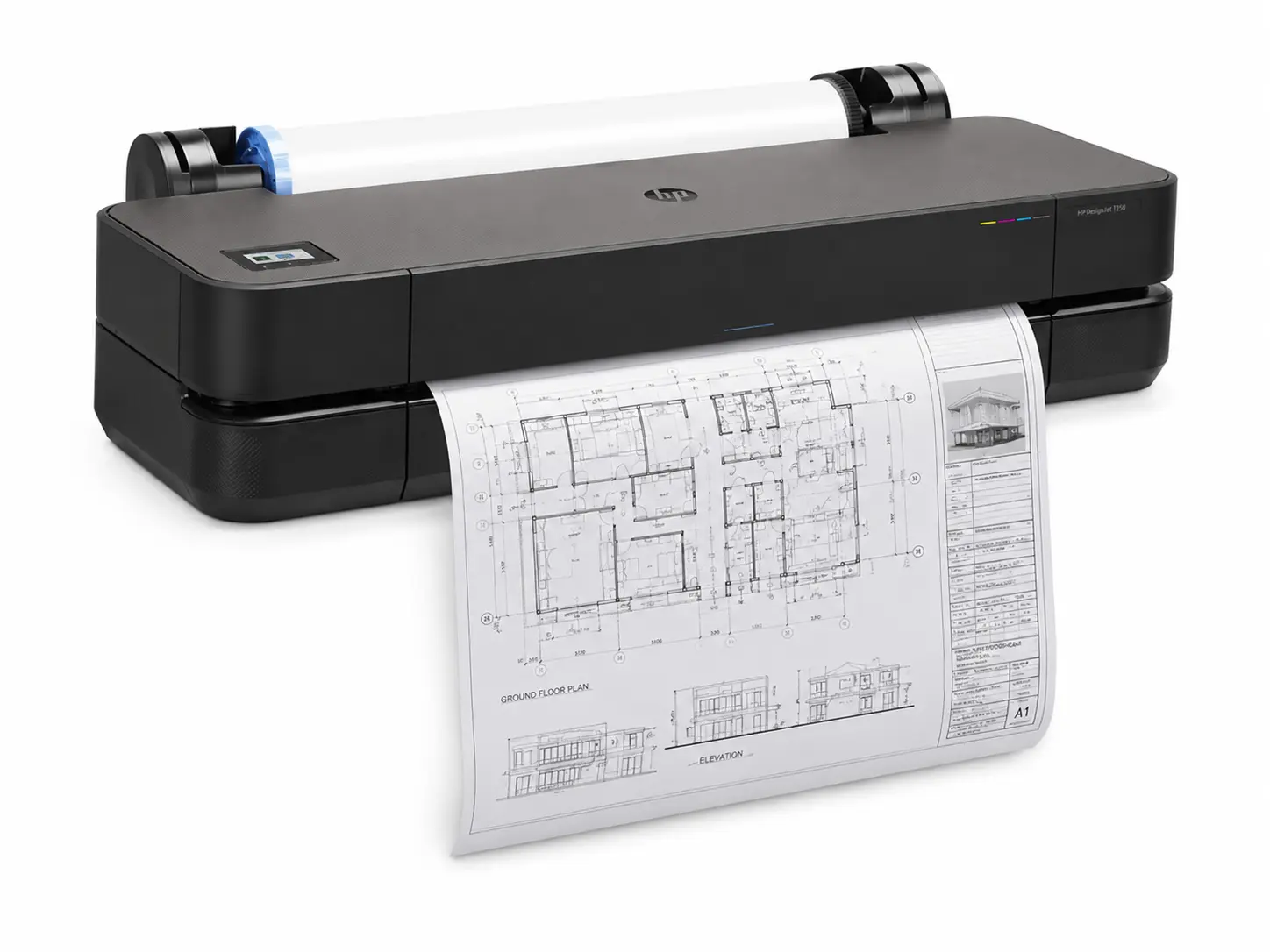 HP DesignJet T250 24 cale z wydrukiem technicznym
